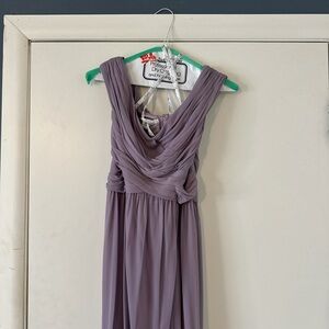David’s Bridal Elegant Lavender Sleeveless Dress